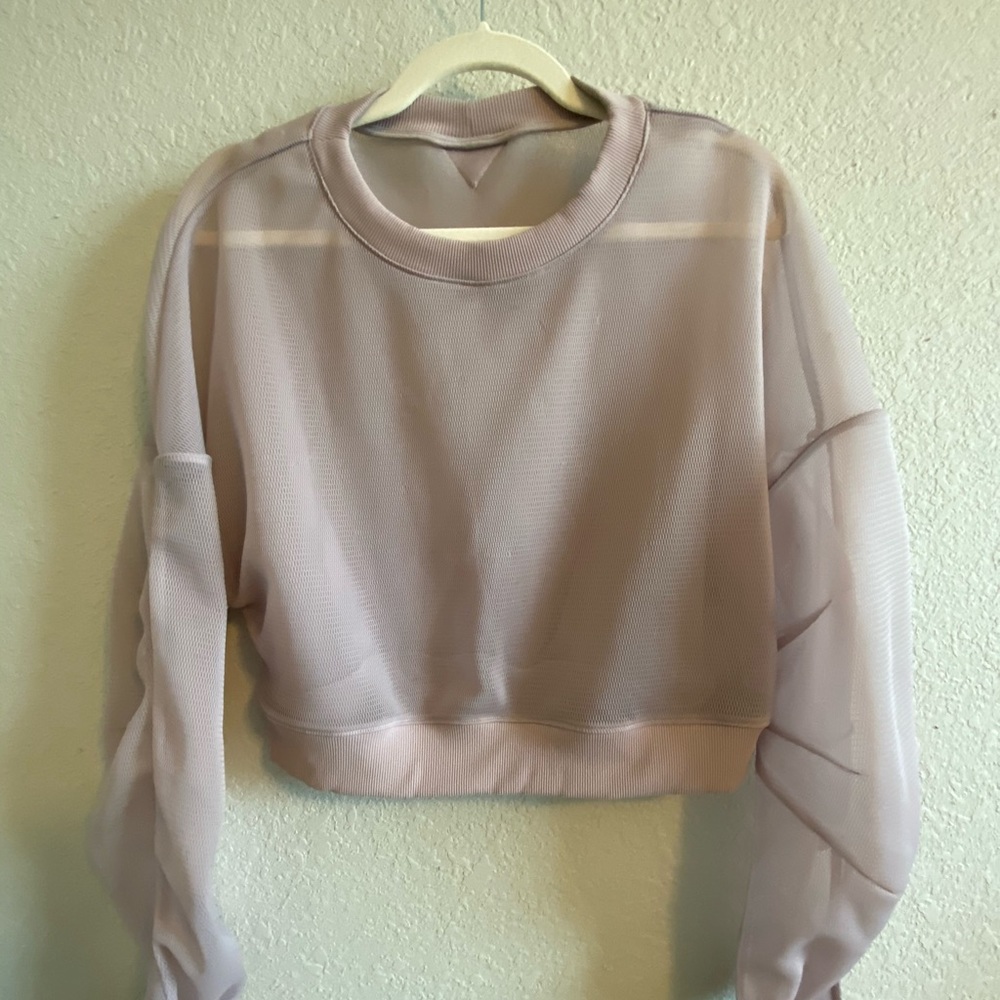 ALO Mesh Sweater Top